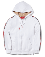 SHARKTRACK SPUCCI ZIPUP HOODIE (WHITE)