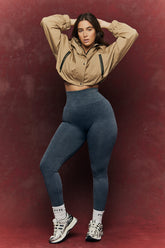 Charcoal Grey Seamless High Waist Bum Boosting Leggings