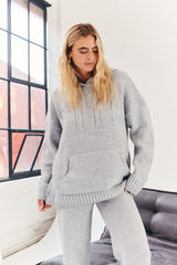 FITS Embossed Knitted Co-Ord Hoodie