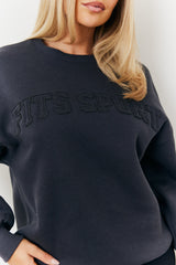 Distressed Fits Oversized Sweater