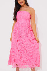 Bandeau Lace Midaxi Dress