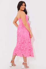 Bandeau Lace Midaxi Dress