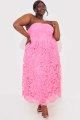 Bandeau Lace Midaxi Dress