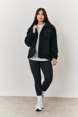 Borg Jacket With Pocket Detail