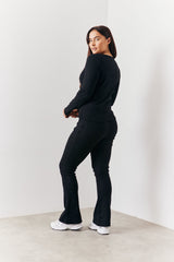 Brushed Rib Fit & Flare Co-Ord Trouser