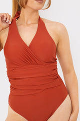 Control Twist Front Swimsuit