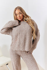Exposed Seam Knit Co-Ord Jumper