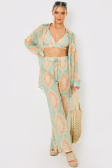 Elasticated Wide Leg Co-Ord Beach Trousers