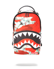 MONEY CAMO (RED) BACKPACK