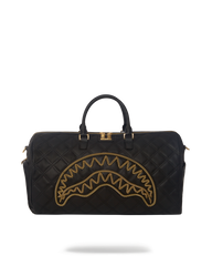 NOIR QUILT GOLD CHAIN SHARK DUFFLE