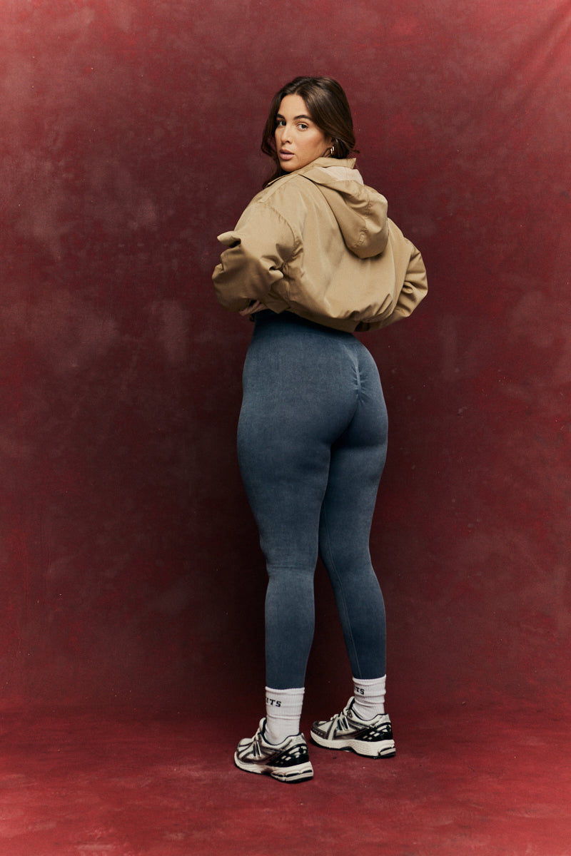 Charcoal Grey Seamless High Waist Bum Boosting Leggings