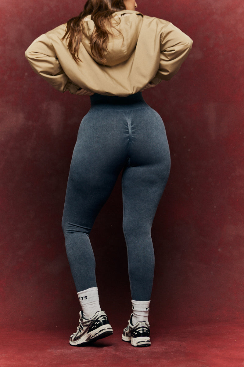 Charcoal Grey Seamless High Waist Bum Boosting Leggings