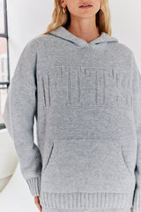 FITS Embossed Knitted Co-Ord Hoodie