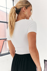 Built In Bra Sculpt & Control Short Sleeve Bodysuit
