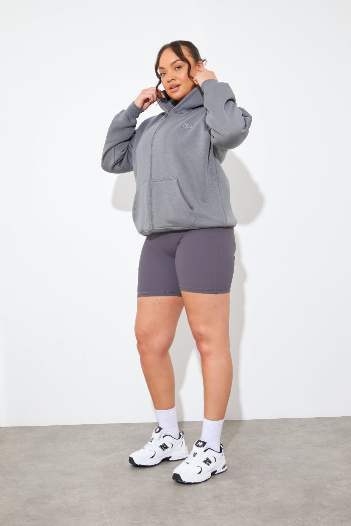 FITS EMBROIDED ZIP UP JERSEY JACKET