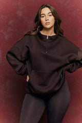 Fits Quarter Zip Printed Sweatshirt