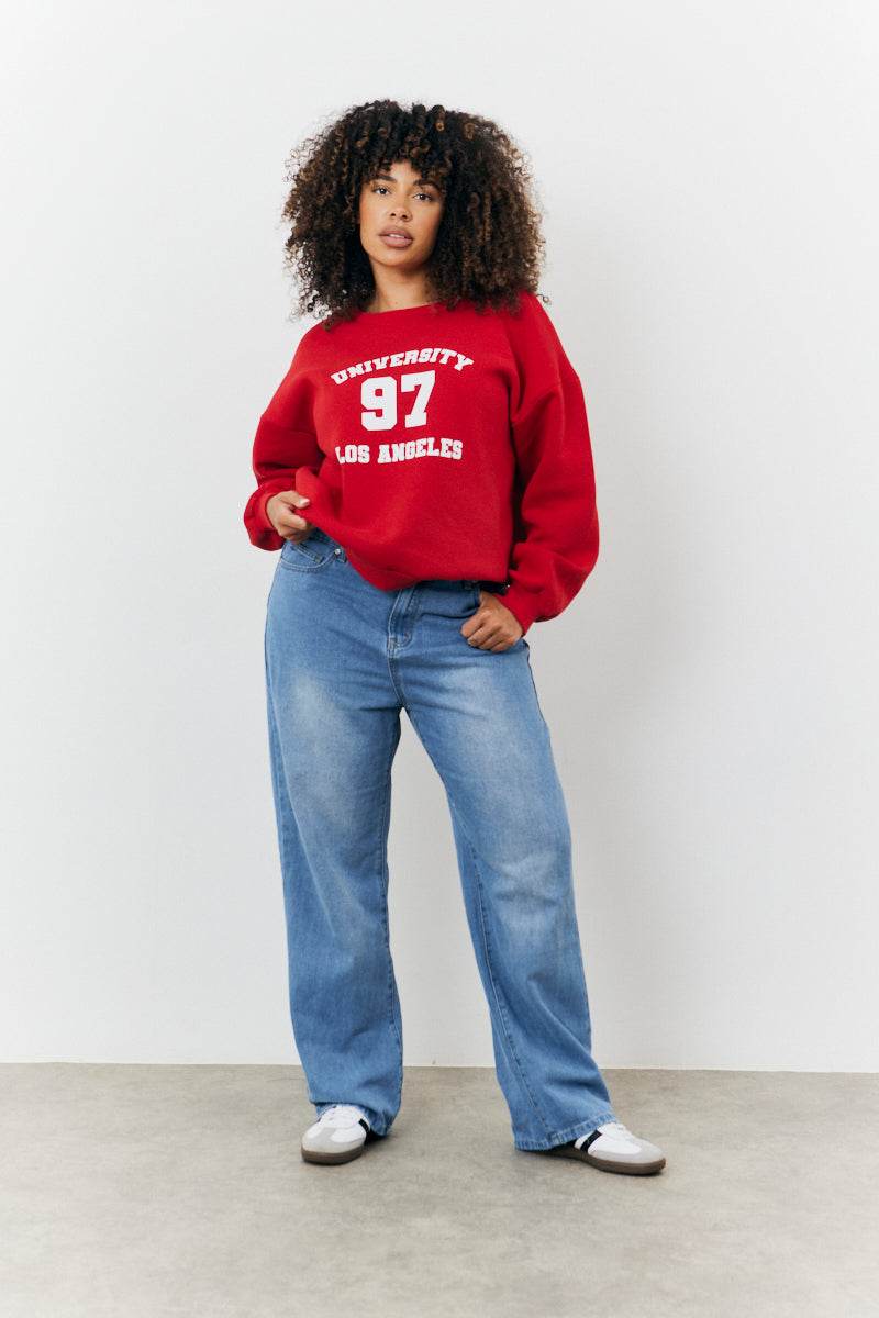 97 Printed Varsity Sweatshirt