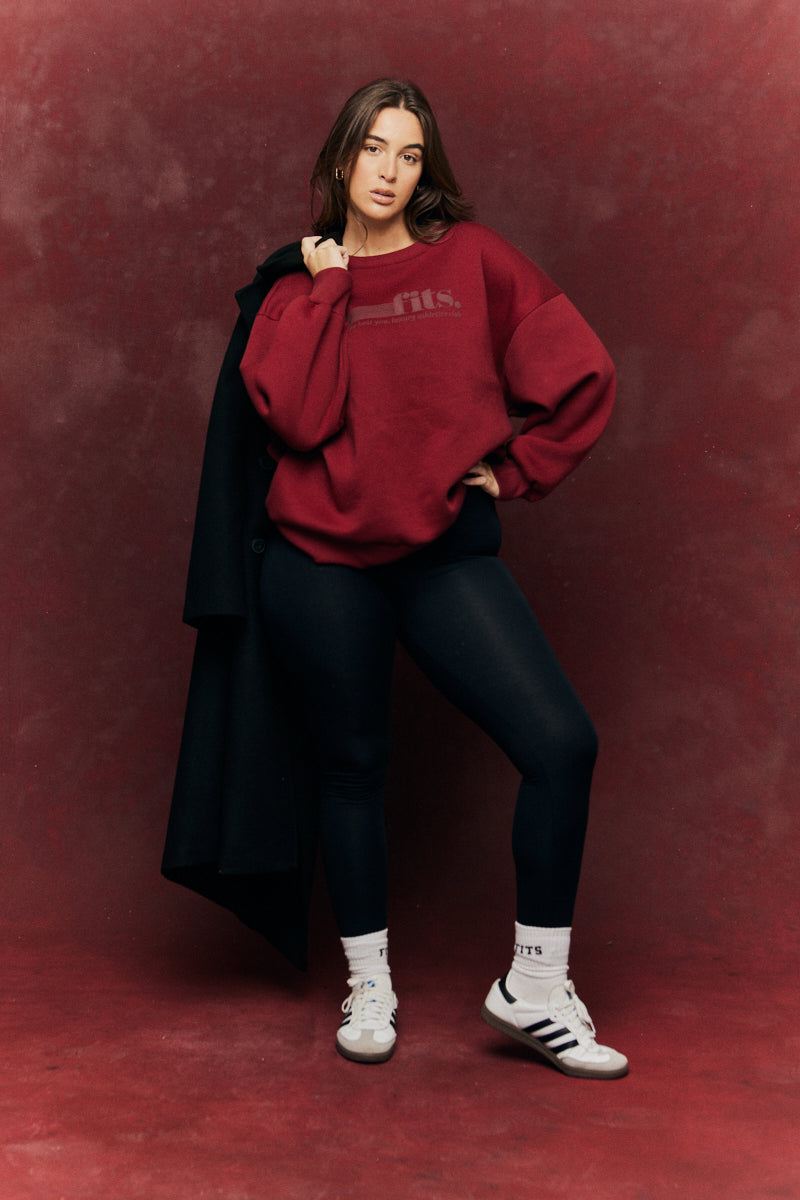 FITS Sports Printed Crew Neck Sweatshirt