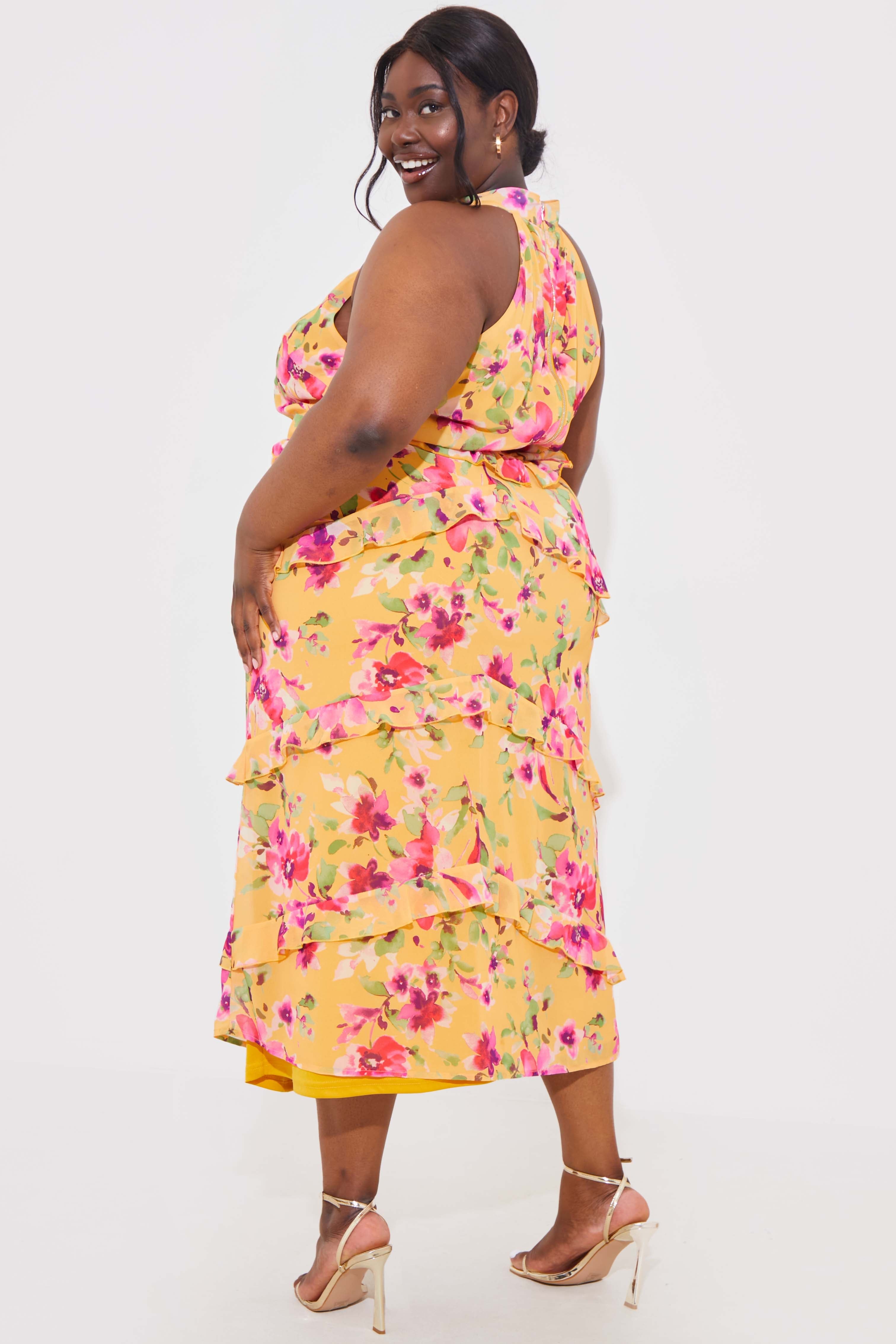 Floral Chiffon Maxi Co-Ord Skirt