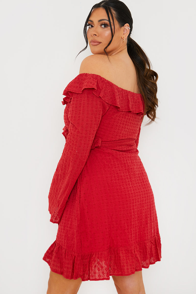 Bardot Broderie Anglaise Mini Dress