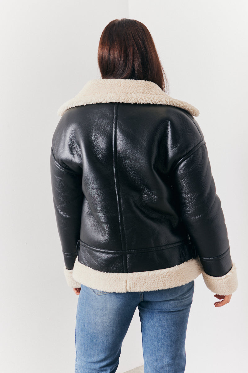 Borg Trim Aviator Jacket