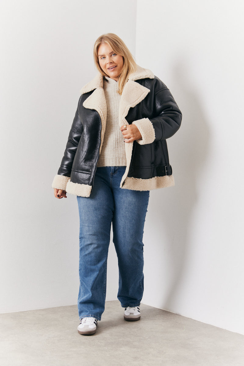 Borg Trim Aviator Jacket