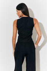 Black Embellished Waistcoat