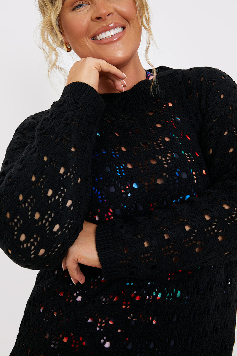 Crochet Mini Dress
