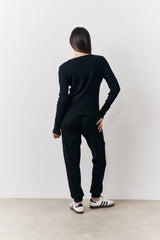 Brushed Rib Co Ord Slim Joggers