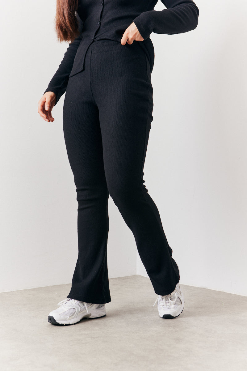 Brushed Rib Fit & Flare Co-Ord Trouser