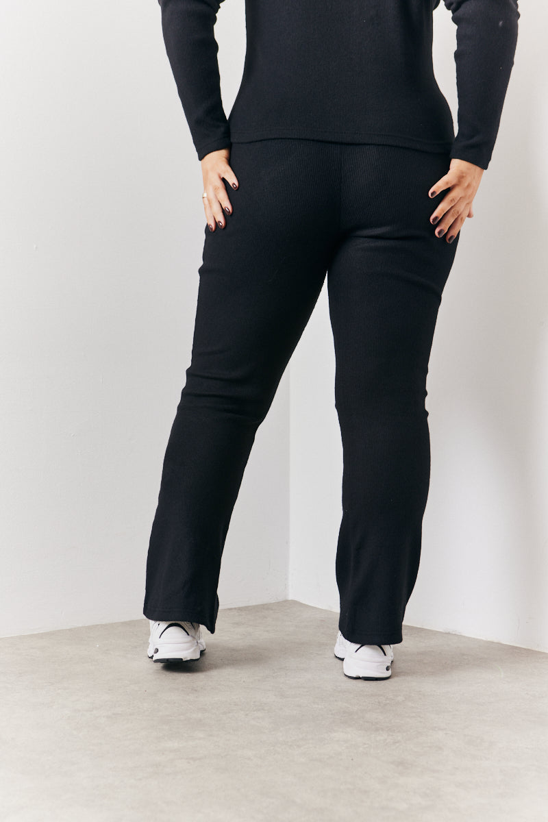 Brushed Rib Fit & Flare Co-Ord Trouser