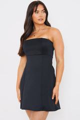 Bandeau A Line Mini Dress
