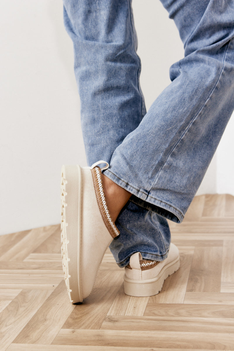 Aztec Faux Suede Shoe