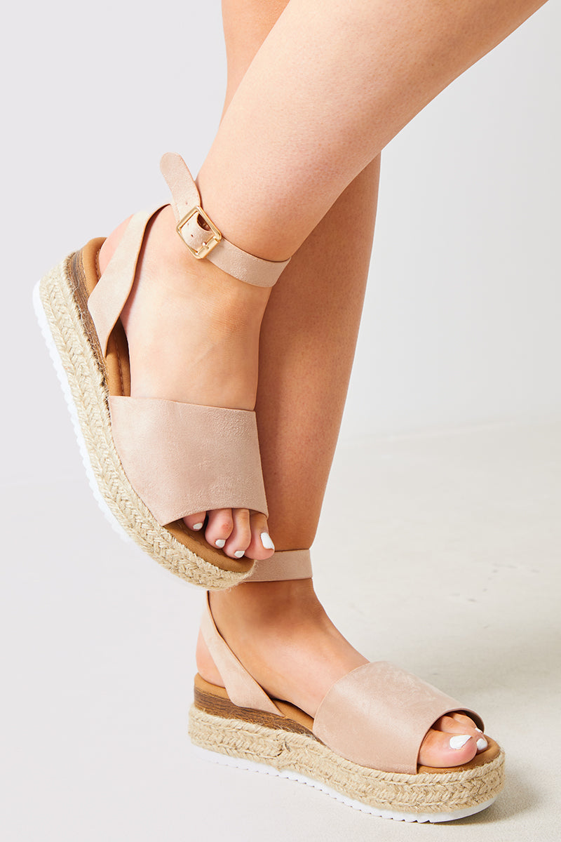 Faux Suede Flatform Espridale