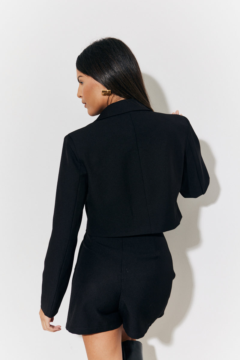 Cropped Tailored Blazer