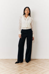 Cream Lace Shirt