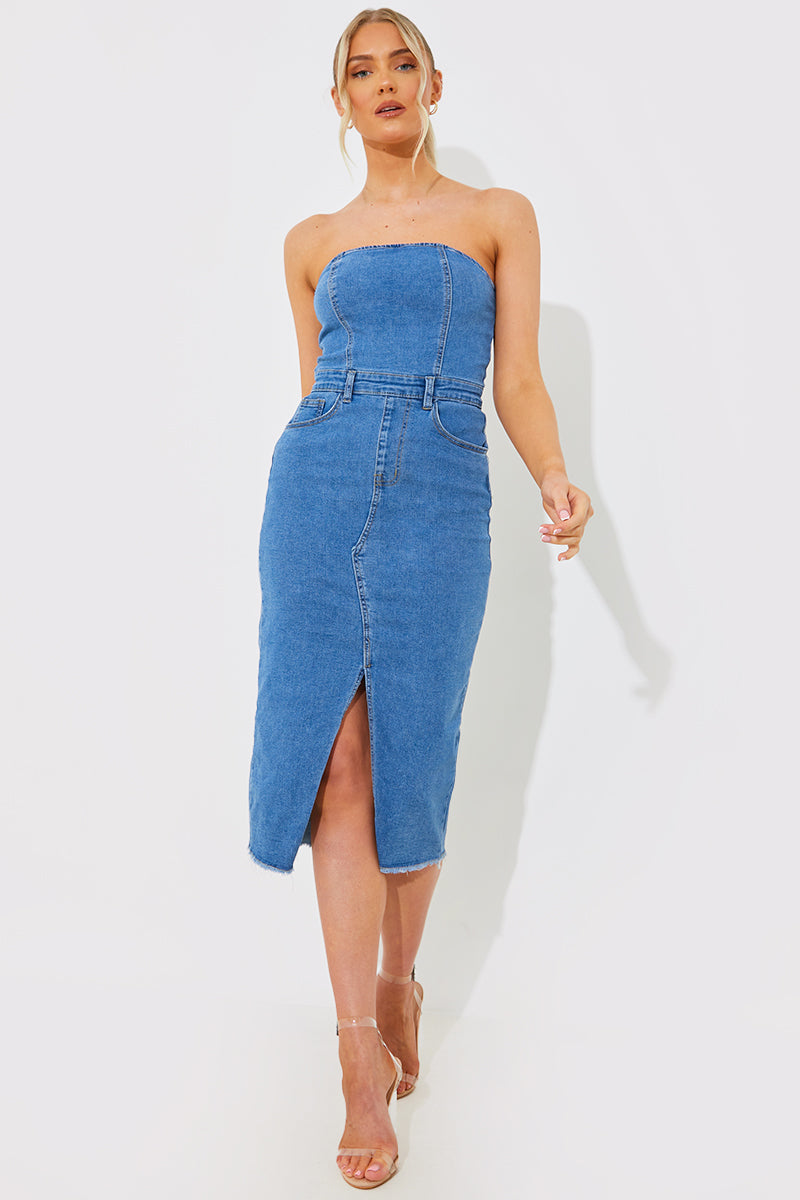 Denim Midi Dress