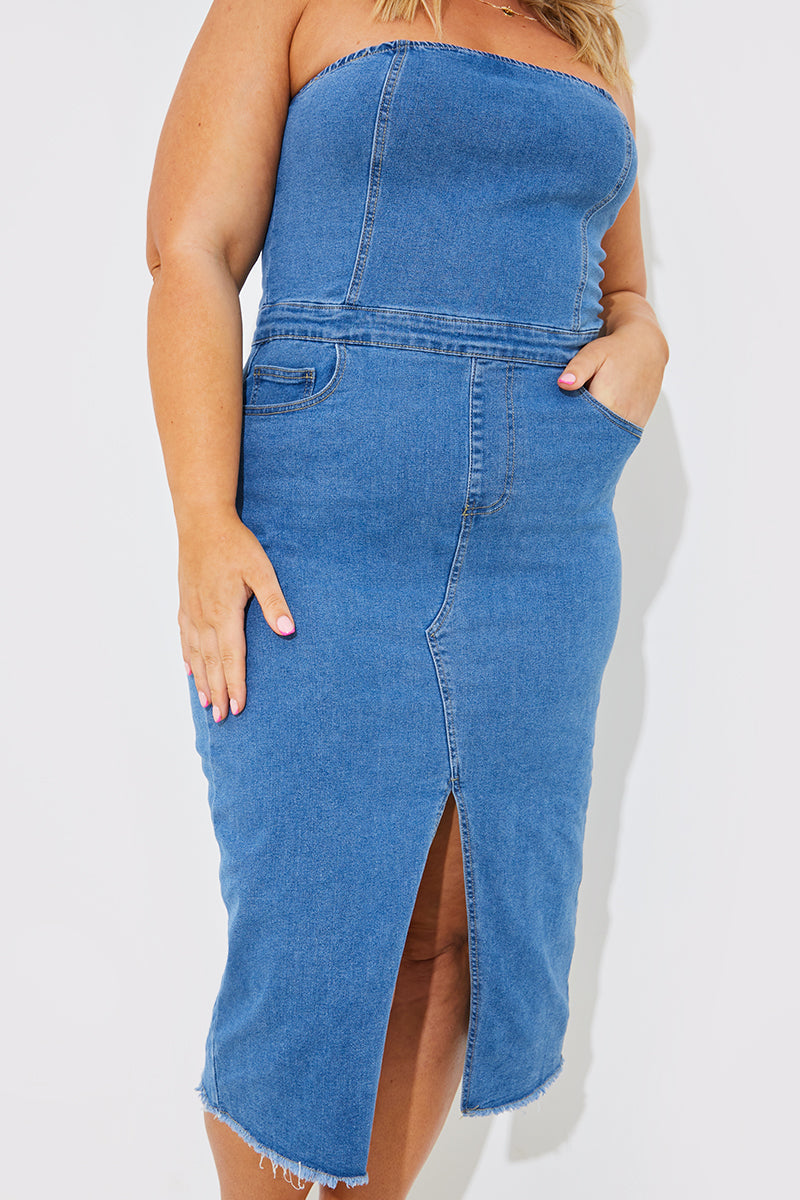 Denim Midi Dress