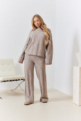 Exposed Seam Knit Co-Ord Jumper
