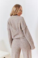 Exposed Seam Knit Co-Ord Jumper