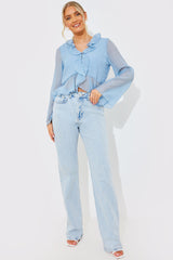 Chiffon Frill Blouse