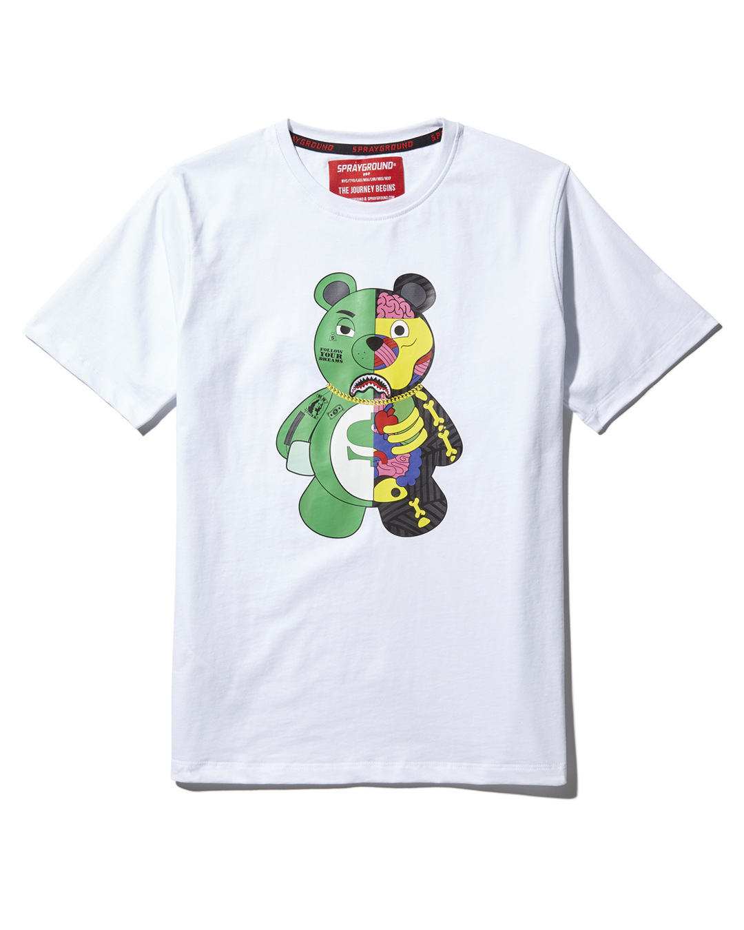 YOUTH ANATOMY BEAR T-SHIRT WHITE