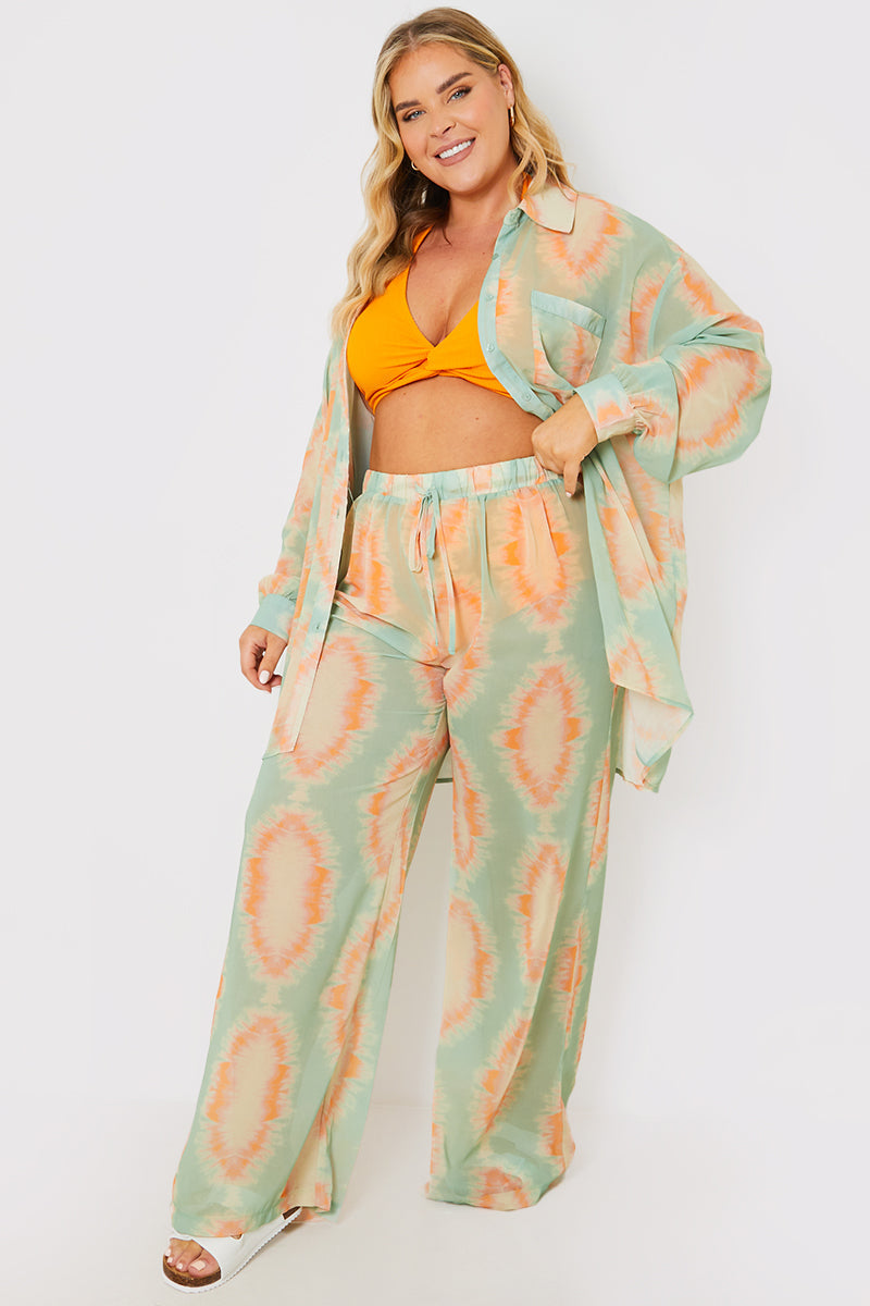 Elasticated Wide Leg Co-Ord Beach Trousers