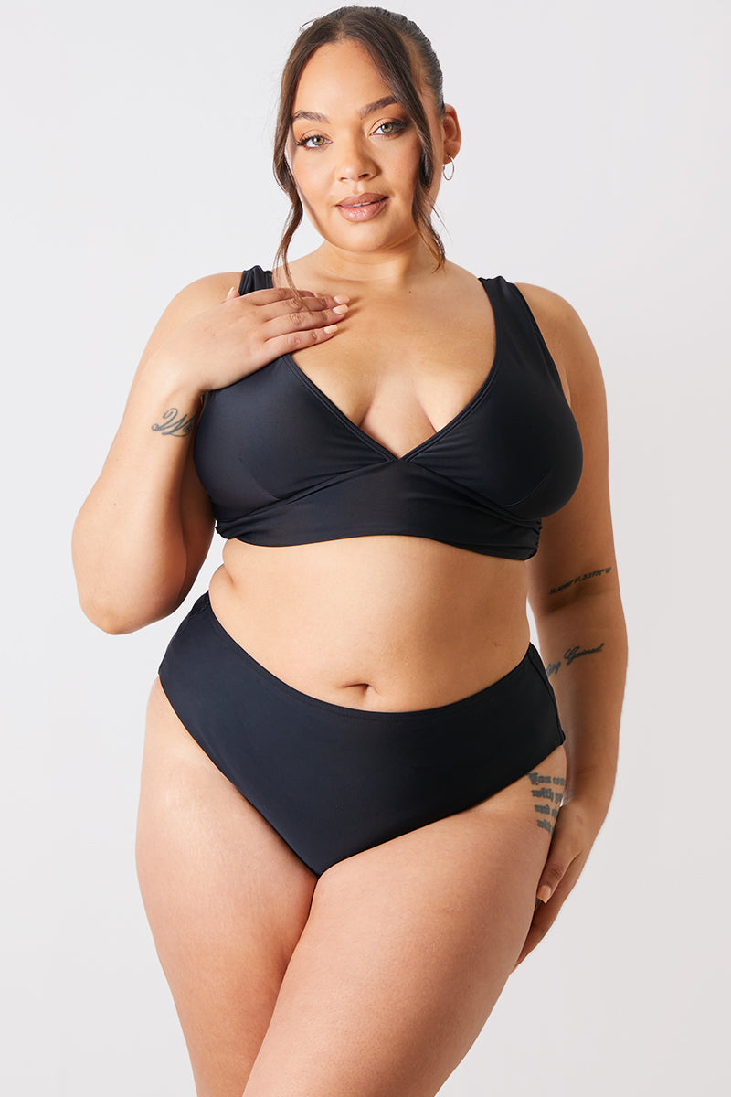 Control High Waist Full Brief Bikini Bottom