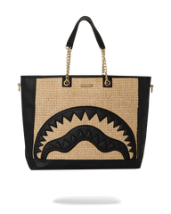 RAFFIA PALM TOTE