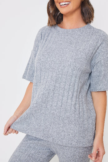 Brushed Rib T Shirt