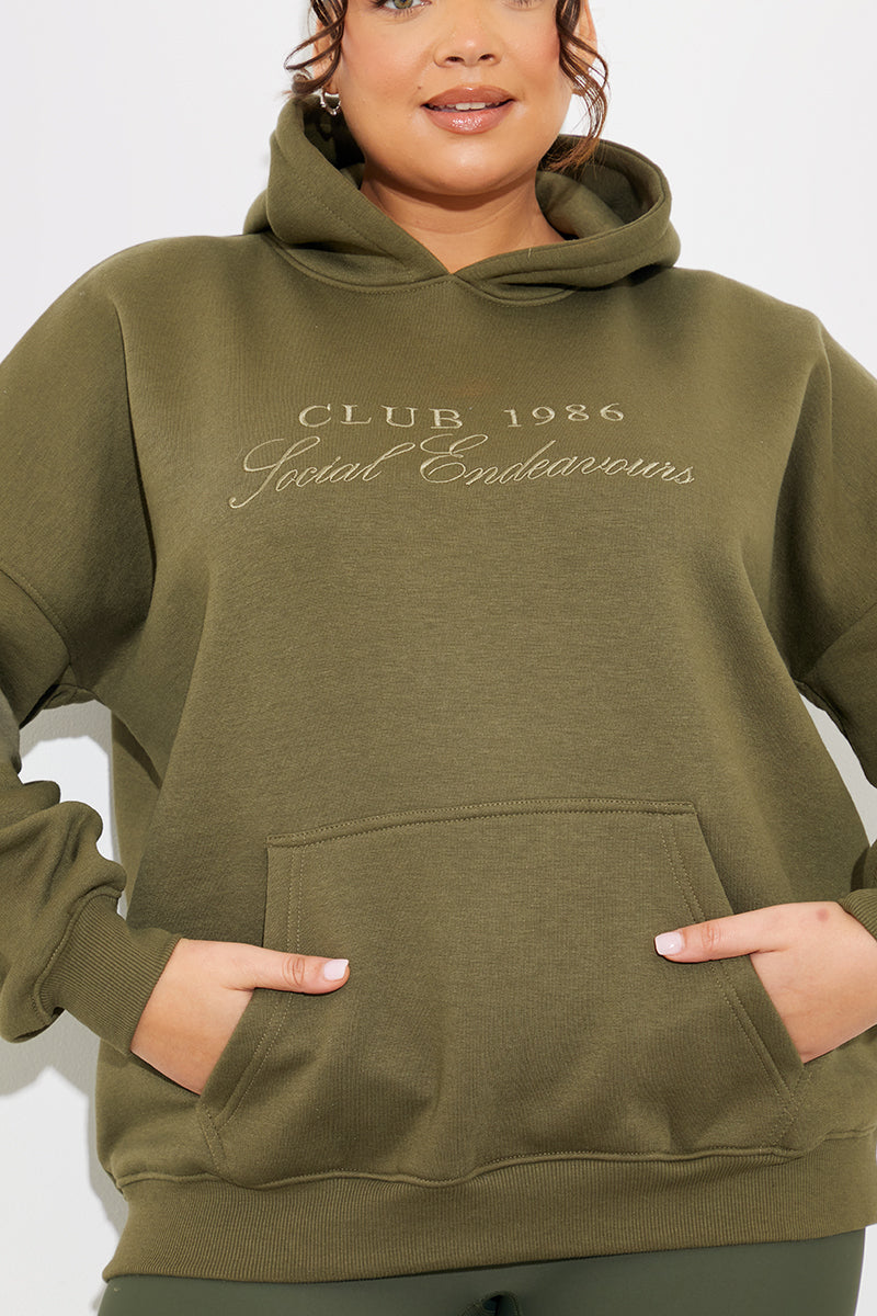 Embroidered Club 1986 Jersey Hoodie