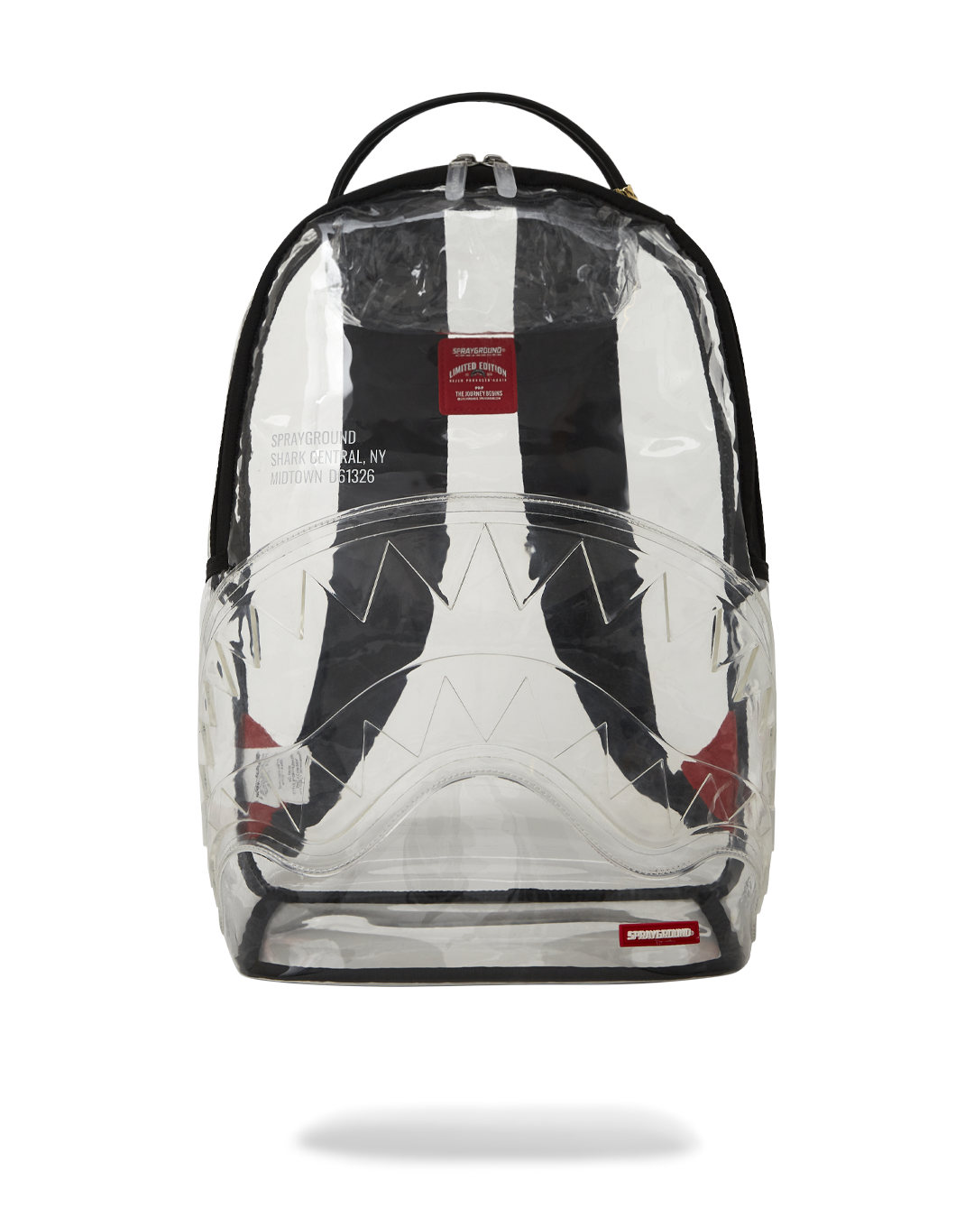 100% CLEAR BACKPACK - SHARK CENTRAL