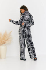 Abstract Stripe Co-Ord Trouser